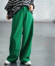 nissen | 落ち感素材 超ワイドゆったりパンツ ［Soiunique］(パンツ)