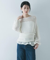 URBAN RESEARCH | スパンコールモヘヤルーズニット(ニット/セーター)