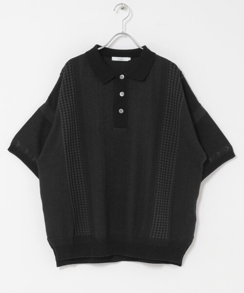 URBAN RESEARCH DOORS（アーバンリサーチドアーズ）の「YASHIKI　AOTSUYU KNIT POLO（ポロシャツ・メンズ・M.GRAY/BROWN/BLACK・1/2）」の5枚目の写真