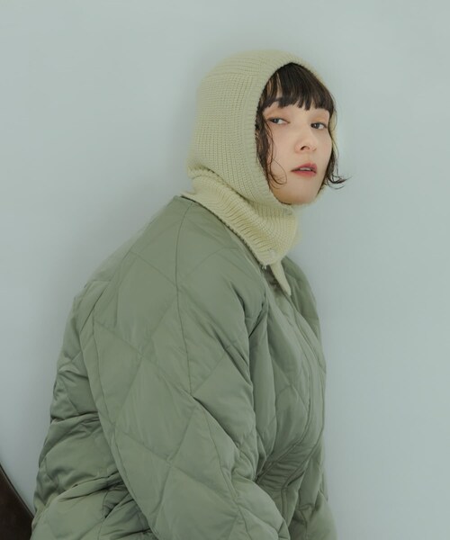 SMELLY（スメリー）の「ニットバラクラバ（ニットキャップ/ビーニー・レディース・GRY/IVO/BRN・-）」の9枚目の写真