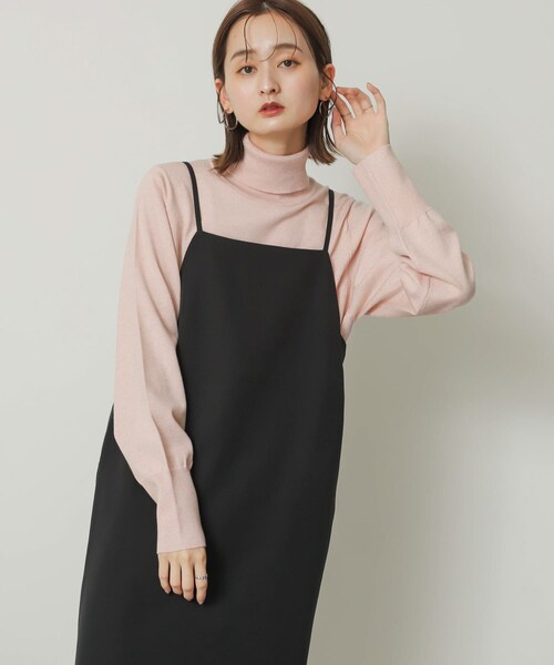 SENSE OF PLACE by URBAN RESEARCH（センスオブプレイスバイアーバンリサーチ）の「ストレートキャミワンピース（ワンピース・レディース・NAVY/BEIGE/BLACK・one）」の11枚目の写真