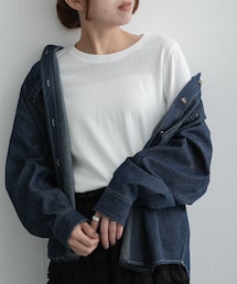 URBAN RESEARCH Sonny Label | スラブベーシックシアーロンTシャツ(Tシャツ/カットソー)