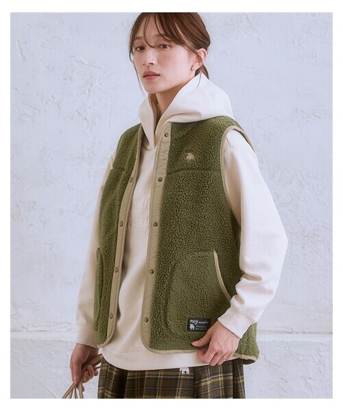 nissen（ニッセン）の「moz(モズ)ボアベスト＜大きいサイズ有