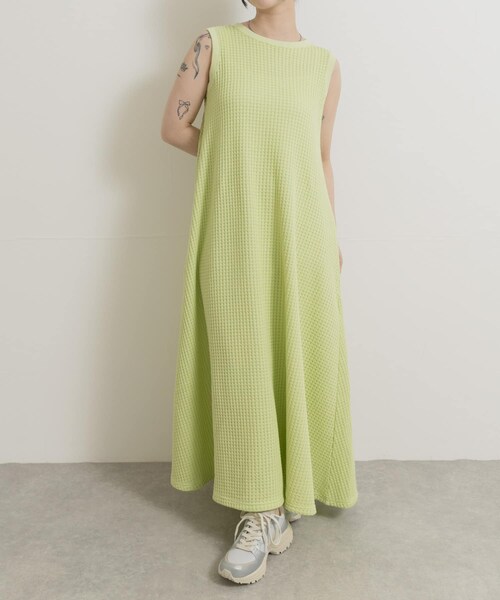 THE GOODLAND MARKET（ザグッドランドマーケット）の「SEAGREEN　BIG WAFFLE ONE PIECE（ワンピース・レディース・GREEN/BROWN/CREAM/ROYAL・1/2）」の16枚目の写真