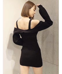 GYDA | ショートカーディガンアンサンブルニットタイトワンピース(ワンピース)