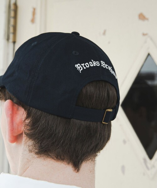 URBAN RESEARCH（アーバンリサーチ）の「『別注』BROOKS BROTHERS×UR　GF COTTON TWILL CAP（キャップ・メンズ・NAVY/WHITE/BLACK・one）」の21枚目の写真