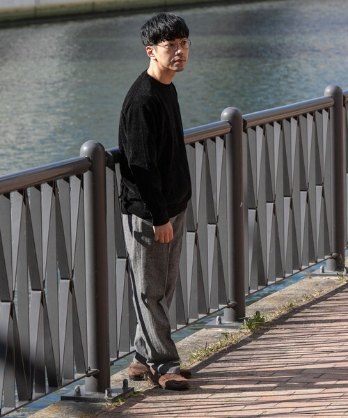 URBAN RESEARCH ROSSO（アーバンリサーチロッソ）の「『XLサイズあり』モールクルーネックニット（ニット/セーター・メンズ・BLACK/IVORY/BEIGE・M/L/XL）」の21枚目の写真