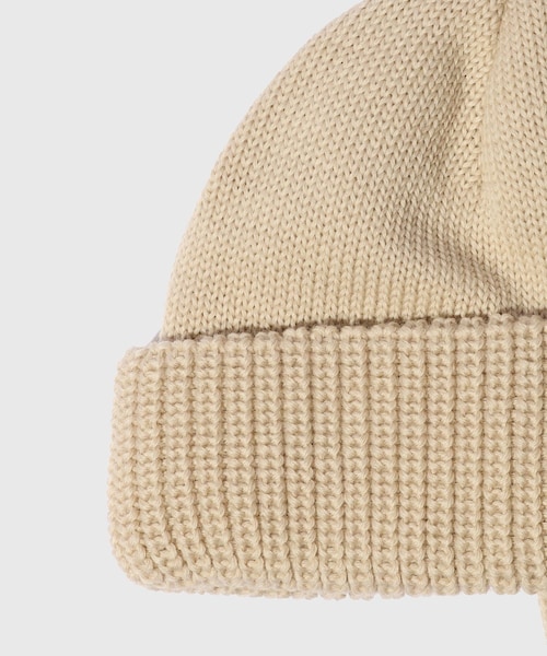 ADAM ET ROPE'（アダムエロペ）の「【KIJIMA TAKAYUKI/キジマ タカユキ】MERINO WOOL EAR WATCH CAP（ニットキャップ/ビーニー・メンズ・ブラック/グレー/ベージュ/レッド・F）」の6枚目の写真