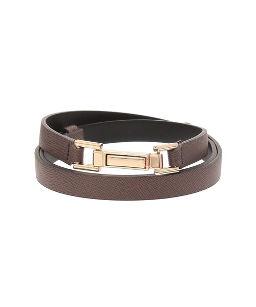 RESEXXY（リゼクシー）の「ナローベルト（ベルト・レディース・アイボリー/ブラウン/ベージュ・F）」の2枚目の写真