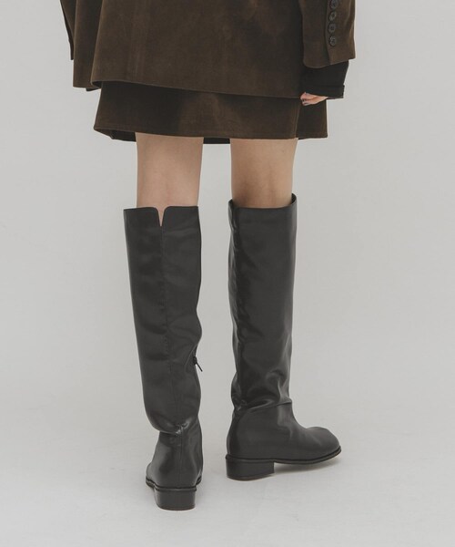 KBF（ケイビーエフ）の「プランプトゥロングブーツ（ブーツ・レディース・D.BROWN/BLACK・36/37/38）」の8枚目の写真