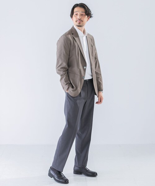 URBAN RESEARCH DOORS（アーバンリサーチドアーズ）の「LIFE STYLE TAILOR　ライトメッシュイージージャケット（テーラードジャケット・メンズ・BEIGE/NAVY・S/M/L/XL）」の17枚目の写真