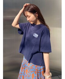 Ungrid | フロッキーロゴショートTee(Tシャツ/カットソー)