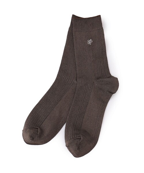 ROPE' PICNIC（ロペピクニック）の「RPロゴソックス（ソックス/靴下・レディース・ブラック/ホワイト/ダークブラウン/シルバー・F）」の13枚目の写真