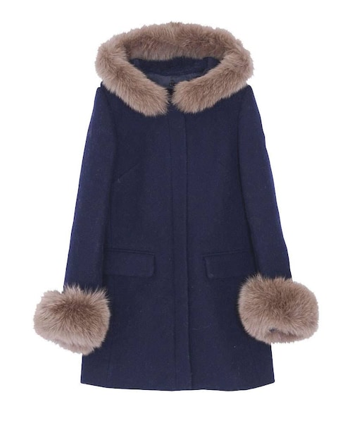 MERCURYDUO（マーキュリーデュオ）の「【DUO】 袖ファー付フードコート  