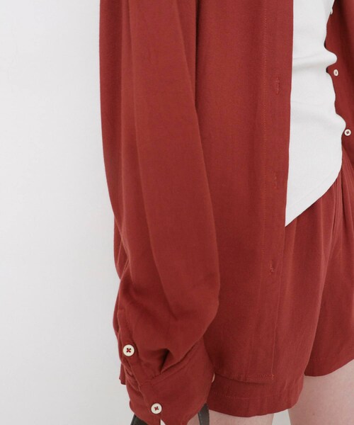 URBAN RESEARCH（アーバンリサーチ）の「STUDIO DOE　Linen Resort Shirts（シャツ/ブラウス・レディース・RED・S）」の3枚目の写真