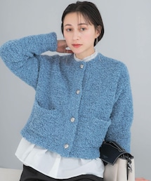 URBAN RESEARCH ROSSO WOMEN | ニットツイードショートカーディガン(カーディガン/ボレロ)