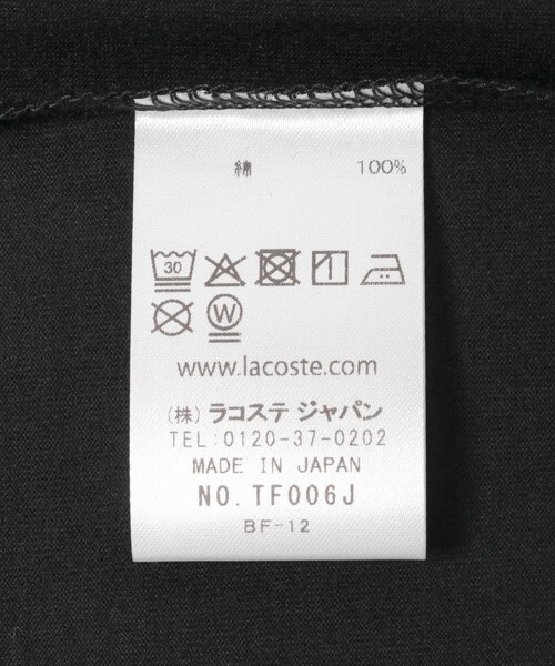 URBAN RESEARCH DOORS(アーバンリサーチドアーズ)の「LACOSTE コンパクトブランドネームロゴTシャツ(Tシャツ/カットソー・レディース・WHITE/BLACK/SENCHA・36)」の13枚目の写真