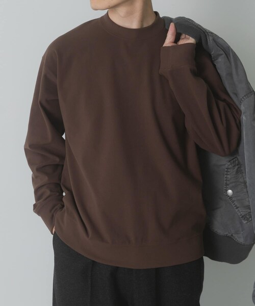 ITEMS URBANRESEARCH（アイテムズ アーバンリサーチ）の「360°stretch起毛トップス（スウェット・メンズ・OFF/BRN/BLK・M/L）」の6枚目の写真
