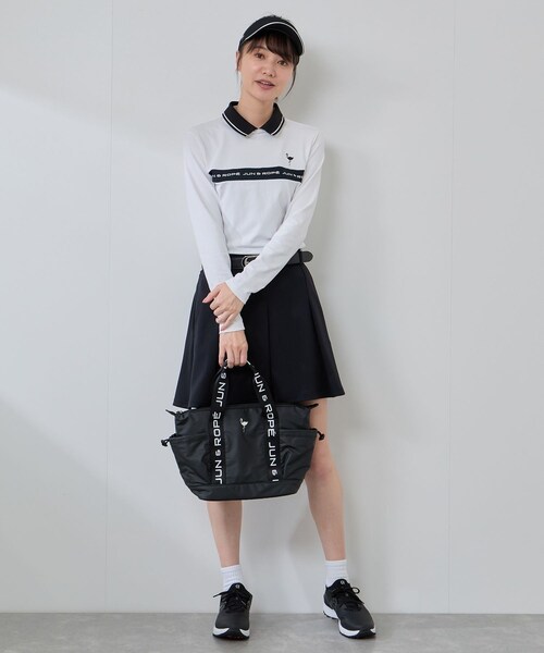 ROPE'（ロペ）の「ロゴテープカートバッグ（トートバッグ・レディース・ブラック/ベージュ・F）」の18枚目の写真