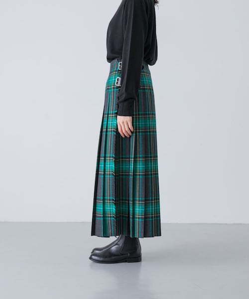 かぐれ（カグレ）の「『別注』O’NEIL OF DUBLIN×かぐれ　PLEATS WRAP SKIRT 85cm（スカート・レディース・MOYNALTY/LOUGH MASK・XS）」の13枚目の写真