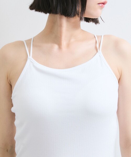 VIS（ビス）の「アメスリカップ付きインナーキャミソール（キャミソール・レディース・ブラック/ホワイト/ダークブラウン・F）」の16枚目の写真