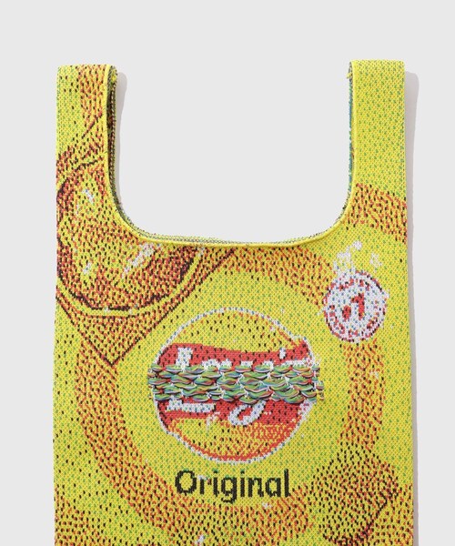 ADAM ET ROPE'（アダムエロペ）の「【TOLQ/トルク】Knit Snack Package Bag（トートバッグ・メンズ・イエロー・F）」の5枚目の写真