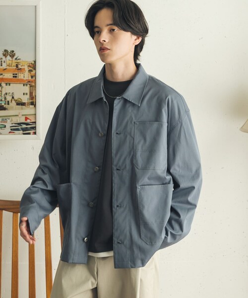 SENSE OF PLACE by URBAN RESEARCH（センスオブプレイスバイアーバンリサーチ）の「ピーチタッチカラーカバーオール（カバーオール・メンズ・CHARCOAL/BLUE GRAY/PINK・M/L）」の19枚目の写真