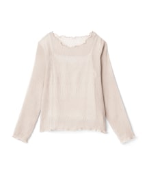 GRL | インナー付き楊柳シフォントップス(Tシャツ/カットソー)