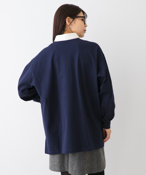 URBAN RESEARCH ROSSO（アーバンリサーチロッソ）の「F by ROSSO　ラガーチュニックプルオーバー（Tシャツ/カットソー・レディース・BEIGE/NAVY・FREE）」の18枚目の写真