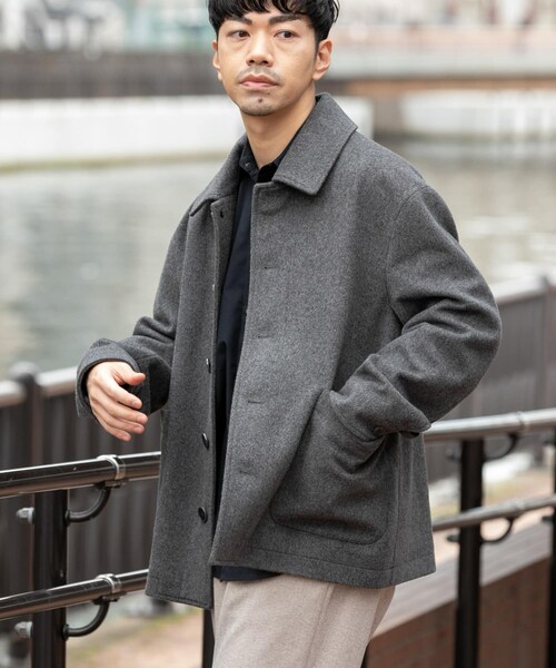 URBAN RESEARCH ROSSO(アーバンリサーチロッソ)の「スーパー100 シングルPコート(その他アウター・メンズ・CHARCOAL/NAVY/BLACK・M/L)」の20枚目の写真