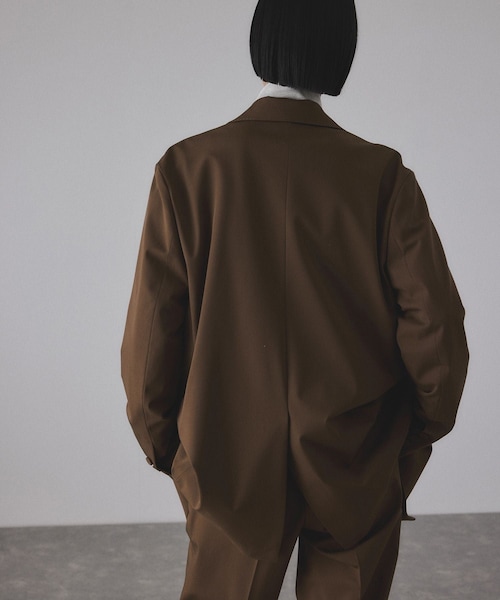 ADAM ET ROPE'(アダムエロペ)の「【サステナブル】ダブルブレストジャケット(テーラードジャケット・レディース・ブラック/グレー/ブラウン系・36/38)」の17枚目の写真