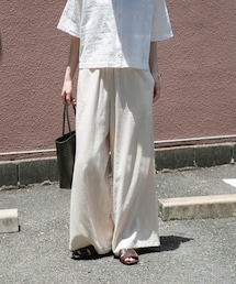 ITEMS URBANRESEARCH | 『Sサイズあり/洗濯可』リネンレーヨンワイドパンツ(その他パンツ)