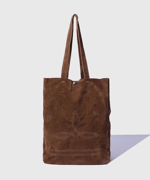 ADAM ET ROPE'(アダムエロペ)の「《別注》【La Botte Gardiane/ラボッテガーディアン】EX BAG SOLENE VELOURS(トートバッグ・メンズ・ベージュ・F)」の3枚目の写真