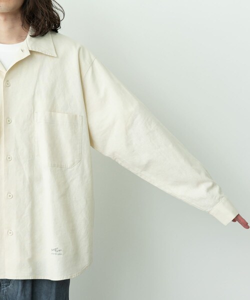 URBAN RESEARCH Sonny Label（アーバンリサーチサニーレーベル）の「ARMY TWILL　COTTON LINEN UTILITYSHIRTS（シャツ/ブラウス・メンズ・ECRU/PINK/GREEN/CHARCOAL・S/M）」の15枚目の写真