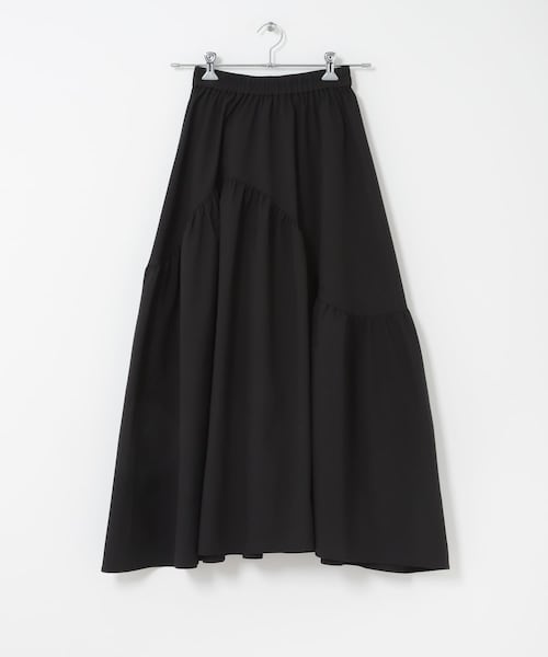 SENSE OF PLACE by URBAN RESEARCH(センスオブプレイスバイアーバンリサーチ)の「アシメキリカエギャザースカート(スカート・レディース・OFF WHITE/BLACK/BEIGE・One)」の19枚目の写真