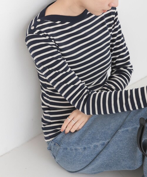 URBAN RESEARCH(アーバンリサーチ)の「『別注』LE MINOR×URBAN RESEARCH ボーダーカットソー(Tシャツ/カットソー・レディース・NoirEcru/MarineEc・-)」の18枚目の写真