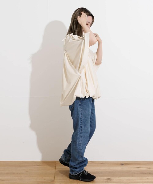 THE GOODLAND MARKET（ザグッドランドマーケット）の「『別注』Syncs×TGM　Kantoi ONE-PIECE（ワンピース・レディース・natural・FREE）」の14枚目の写真