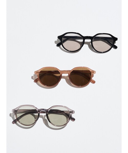 ELENDEEK（エレンディーク）の「BOSTON SUNGLASSES（サングラス・レディース・ライトグレー/ブラック/ブラウン・F）」の2枚目の写真