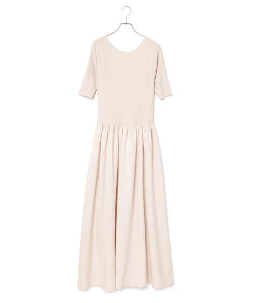 ROPE'（ロペ）の「ドッキングワンピース（ワンピース・レディース・ブラック/オフホワイト・36/38）」の2枚目の写真