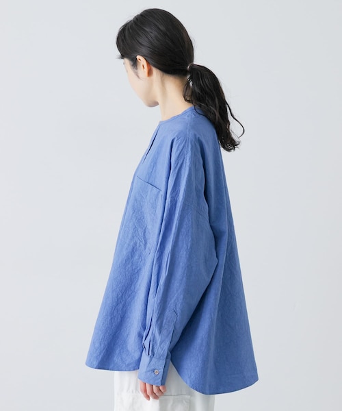 かぐれ(カグレ)の「コットンリネンWポケットシャツ(シャツ/ブラウス・レディース・PINK/BLUE/NAVY・Free)」の14枚目の写真