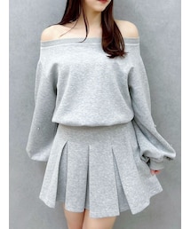 dazzlin | 【20周年記念復刻!/セットアップ対応】ボックスプリーツカットミニスカート(スカート)