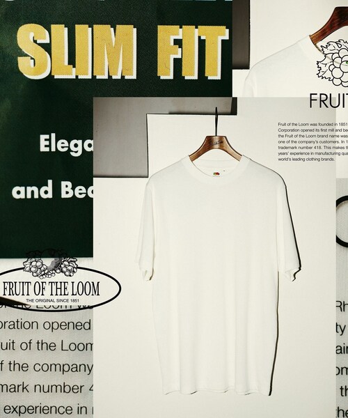 ADAM ET ROPE'(アダムエロペ)の「【FRUIT OF THE LOOM for WILD LIFE TAILOR】EX SLIM FIT 2PCS PAC TEE(Tシャツ/カットソー・メンズ・ブラック/ホワイト・L/M/S/XL)」の4枚目の写真