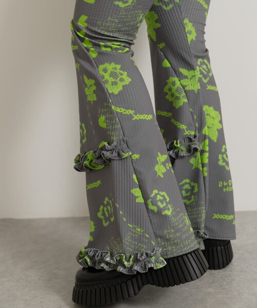 THE GOODLAND MARKET（ザグッドランドマーケット）の「old honey　50℃ pants（その他パンツ・レディース・white/gray・one）」の2枚目の写真