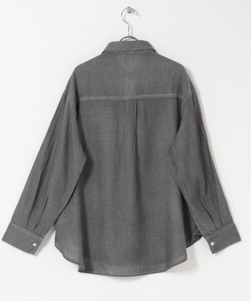 URBAN RESEARCH DOORS(アーバンリサーチドアーズ)の「シアーデニムシャツ(シャツ/ブラウス・レディース・INDIGO/BLACK・Free)」の14枚目の写真