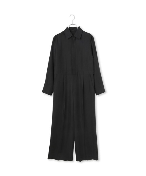 ADAM ET ROPE'（アダムエロペ）の「【サステナブル】ジャンプスーツ（つなぎ/オールインワン・レディース・ブラック/ベージュ・36/38）」の5枚目の写真