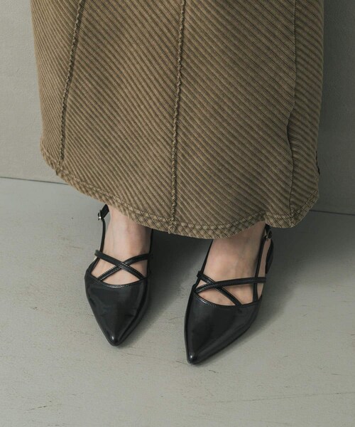 SENSE OF PLACE by URBAN RESEARCH(センスオブプレイスバイアーバンリサーチ)の「ポインテッドクロスベルトミュール(その他シューズ・レディース・BLACK/SILVER/RED・S/M/L)」の13枚目の写真