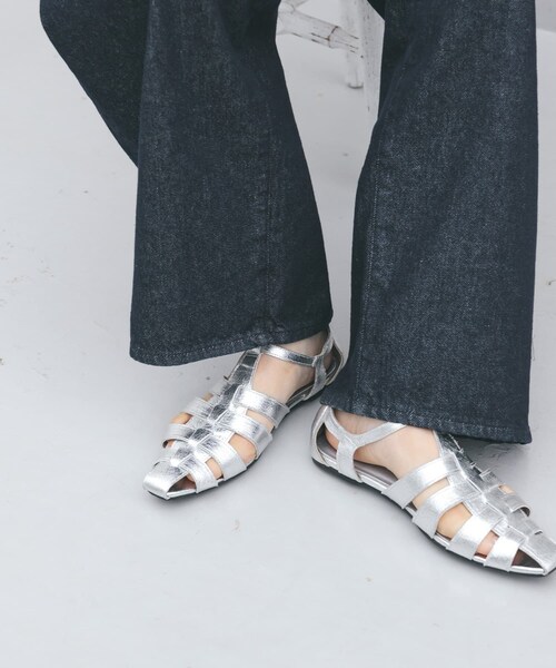 KBF（ケイビーエフ）の「フラットグルカサンダル（サンダル・レディース・BLACK/SILVER/GOLD・37/38）」の16枚目の写真