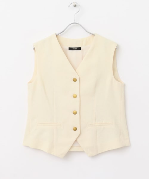 URBAN RESEARCH ROSSO（アーバンリサーチロッソ）の「ネップツイードコンパクトジレ（ベスト・レディース・NAVY/IVORY・FREE）」の8枚目の写真