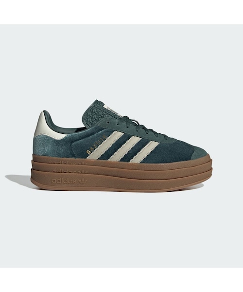 adidas(アディダス)の「ガゼル ボールド / Gazelle Bold(シューズ・レディース・レッド/グリーン・22.0cm/22.5cm/23.0cm/23.5cm/24.0cm/24.5cm/25.0cm/25.5cm/26.0cm/26.5cm/27.0cm/27.5cm/28.0cm)」の2枚目の写真