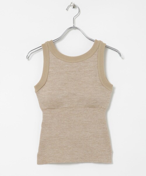 THE GOODLAND MARKET（ザグッドランドマーケット）の「nakes　Summer Wool & Linen Tank（タンクトップ・レディース・MeteBk/StoneBeg/PassionOr・1）」の2枚目の写真